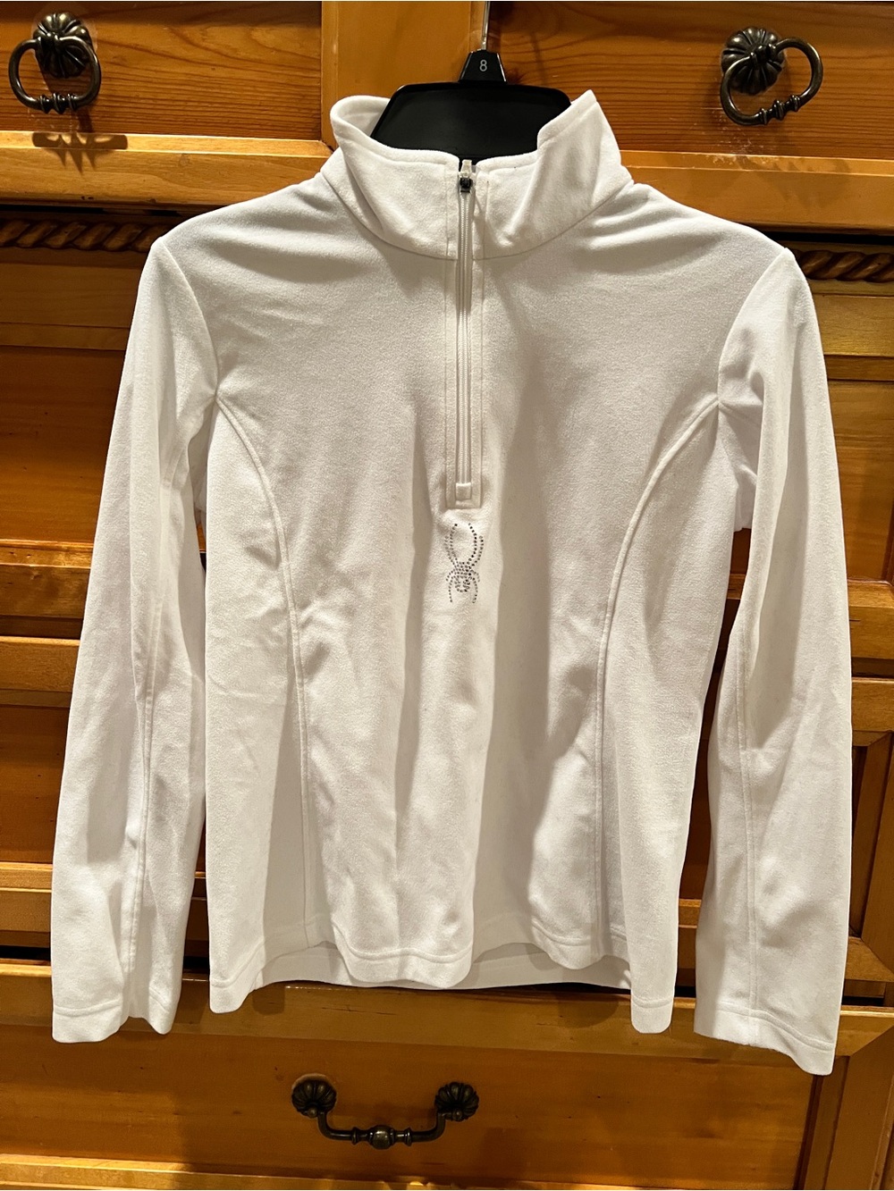 Spyder Quarter-Zip Long Sleeve Pullover Fleece Shirt Sz Medium